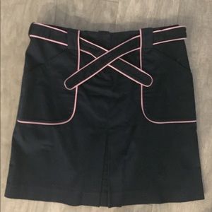 Size 6 P INC Black 🖤 & Pink 💗 Tie 🎀 Skirt